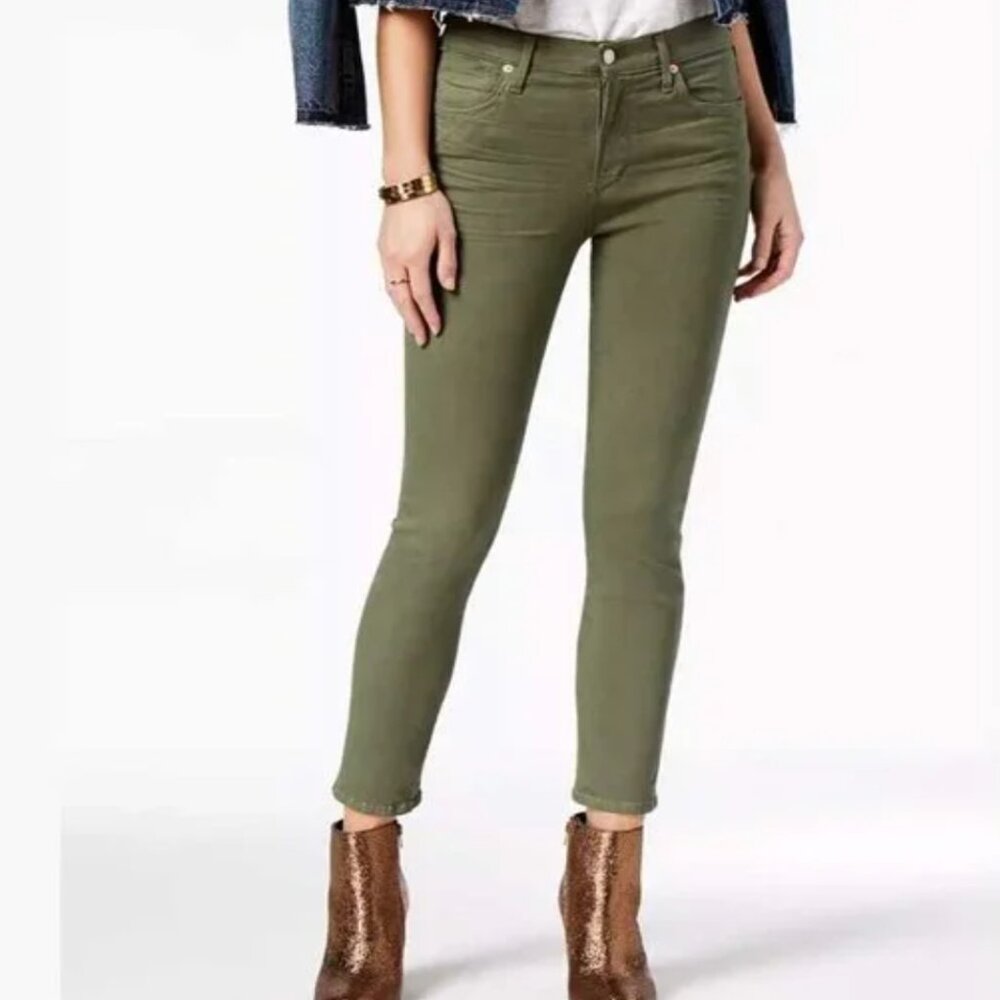 Citizens of Humanity Army Green Rocket Crop High Rise Skinny Pant, Size 25